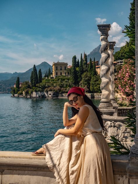 Vintage style at Villa Monastero Vintage Style Photoshoot, Varenna Lake Como, Villa Monastero, Italian Women Style, Pumpkin Spice Lattes, Italian Women, October 25, Autumn Activities, Lake Como