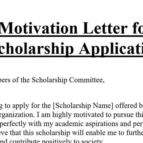 HEC Scholarships on Instagram: "Motivational Letter Sample for Scholarship Application.  Visit fullyscholarships.com for fully funded scholarships across the globe 🌎.   Link is Given in Bio.  #motivation #motivational #motivationalletter #scholarships #scholarshipletter" Scholarships Aesthetic, Motivation Letter For Scholarship, Scholarships Manifestation, Congratulations Email, Scholarships For College 2024-2025, Undergraduate Scholarships For International Students, Guaranteed Scholarships, Motivational Letter, Schlorships College Scholarships