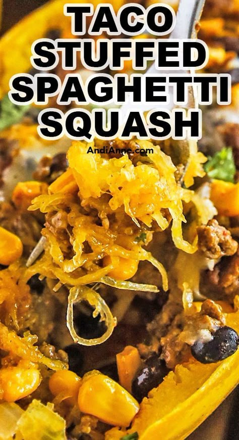 Keto Spaghetti Squash Recipes Low Carb, Mexican Spaghetti Squash Recipes, Ways To Use Spaghetti Squash, Hamburger Spaghetti Squash, Ground Beef Spaghetti Squash Recipes, Spaghetti Squash Recipes Beef, Spaghetti Squash Recipes Healthy Ground Beef, Ground Beef And Spaghetti Squash, Taco Spaghetti Squash Recipes