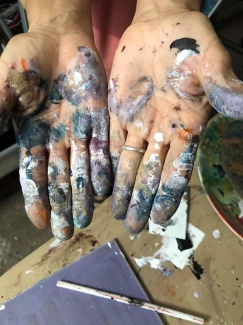 Paint On Hands Aesthetic, Twin Girl, Hands Aesthetic, 2025 Vision, Paint Stain, My Pictures, Vision Board, Hand Painted, Paint