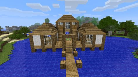 Minecraft House Blueprints | Waterhouse - Minecraft Constuctions Wiki Minecraft House Blueprints, Minecraft Houses For Girls, Minecraft Houses Xbox, Minecraft Houses Interior, Case Minecraft, Minecraft Houses Survival, Minecraft Houses Blueprints, Bangunan Minecraft, Minecraft House Tutorials