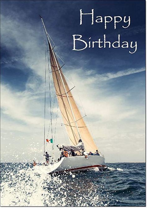 Doodlecards Male Happy Birthday Sailing Boat Birthday Card Medium Size : Amazon.co.uk: Stationery & Office Supplies Male Birthday Wishes, Male Happy Birthday, Happy Fathers Day Son, Happy Birthday Male, Boat Images, Birthday Wishes For Men, B Day Wishes, Birthday Male, Birthday Man