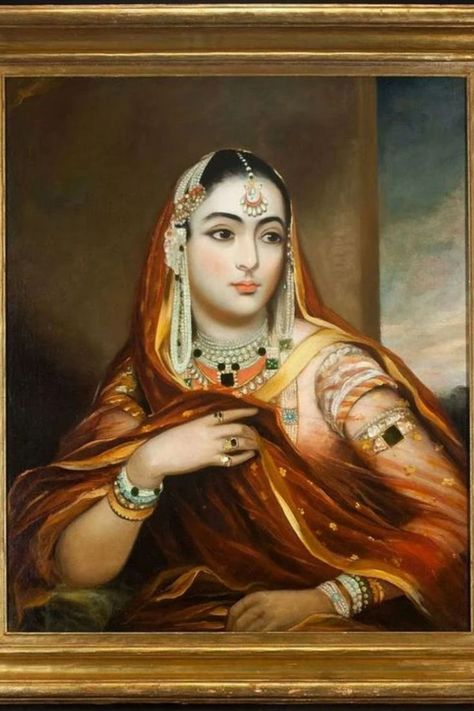 Image of Malika Kishwar, Nawabzadi of Awadh Duleep Singh, British Asian, Hidden Figures, Persian Miniature, Painting Competition, History Of India, North India, Crown Of Thorns, Beautiful Smile Women