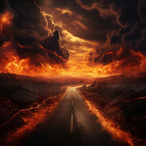 Hellish Background, Hell Background, Hell Aesthetic, Ghost Rider Tattoo, Music Quiz, Michigan Photography, Hell Fire, Pictures Of Shiva, Gates Of Hell