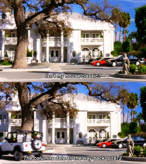 Clueless House, Vintage Mansion, Clueless 1995, Cher Clueless, 1995 Movies, Cher Horowitz, Dream Mansion, Favorite Movie Quotes, Chick Flicks