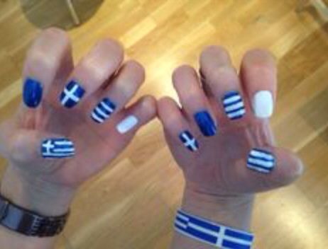 Nails Greek Nails, Pride Nails, Flag Nails, Plum Nails, Nail Makeup, Fall Nail Trends, Pinterest Nails, Nail Art Disney, French Nail Designs