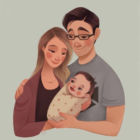 Family Drawing Illustration, Illustration Art Kids, Family Drawing, Open Communication, Baby Illustration, Family Painting, Strong Family, Family Cartoon, Book Illustration Art