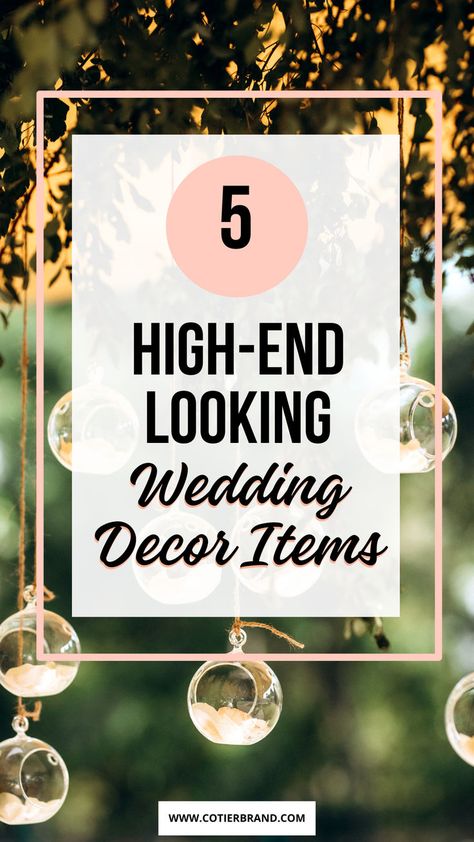 Achieve a luxury look without the hefty price tag. Discover personalized wedding decor ideas that give a high-end feel while keeping costs down. Wedding Statement Decor, Creative Wedding Decor Ideas, Unique Luxury Wedding Ideas, Wedding Reception Decor Checklist, Great Wedding Ideas Unique, Wedding Reception Extras, Decor List For Wedding, Wedding Decor Outside Receptions, Decorating Ideas For Wedding Reception