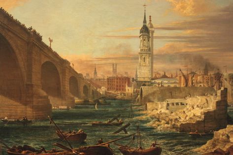 The London Of Charles Dickens: Mapped | Londonist 19th Century London, Great Fire Of London, London History, Stone Arch, Uk Photos, London Town, Old London, London Bridge, River Thames