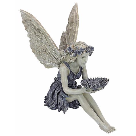 Design Toscano 19.5" The Sunflower Fairy Statue | Michaels Sunflower Fairy, Petal Skirt, Fairytale Garden, Garden Fairies Figurines, Fairy Statues, Angel Statues, Fairy Figurines, The Sunflower, Design Toscano