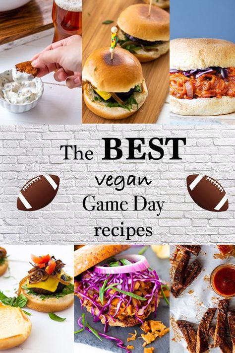 The best vegan tailgate recipes for your next party! We rounded up delicious BBQ, burgers, appetizers, and desserts for your next tailgate party. #vegan #appetizers #BBQ #burgers #tailgate Vegan Tailgate Food, Vegan Meat Recipe, Tailgate Recipes, Vegan Pulled Pork, Game Day Recipes, Vegan Fried Chicken, Gluten Free Puff Pastry, Vegan Party Food, Vegan Party