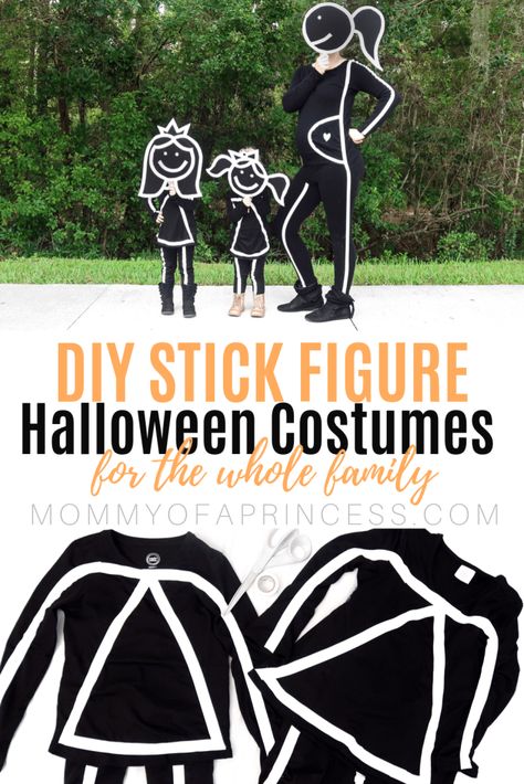 Easy DIY Stick Figure Halloween Costume for the Whole Family Stick Figure Halloween Costume, Diy Costumes For Boys, Stick Figure Costume, Diy Costumes Kids Boys, Boys Diy, Idea For Halloween, Stick Diy, Easy Diy Costumes, Hallowen Ideas