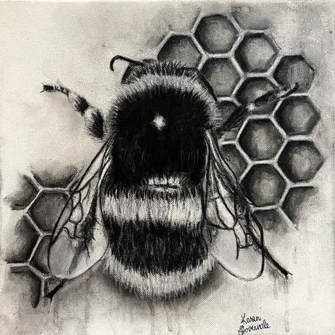 Honey Comb Drawing Realistic, Honeycomb Sketches, Honeycomb Drawings, Honey Bee Art Drawings, Drawing Honeycomb, Honeycomb Sketch, Honey Artwork, Bee Pencil Drawing, Bees Sketch