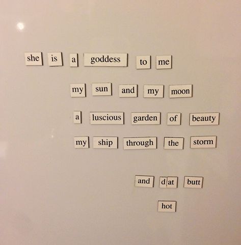 My Wife Didn't Appreciate My Fridge Magnet Poem Words For Feelings, Need Love Quotes, Summertime Wedding, Love Is My Religion, Random Humor, Failed Relationship, Nick Cannon, Marriage Humor, Memes Sarcastic