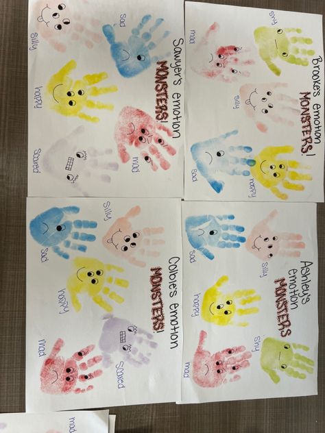 Feeling Preschool Crafts, Feelings Craft For Preschoolers, Our Emotions Preschool, Emotional Crafts For Kids, Self Study Activities For Toddlers, Feelings Week Preschool Activities, Emotions Preschool Activities Crafts, All About Feelings Preschool, Emotion Week Preschool