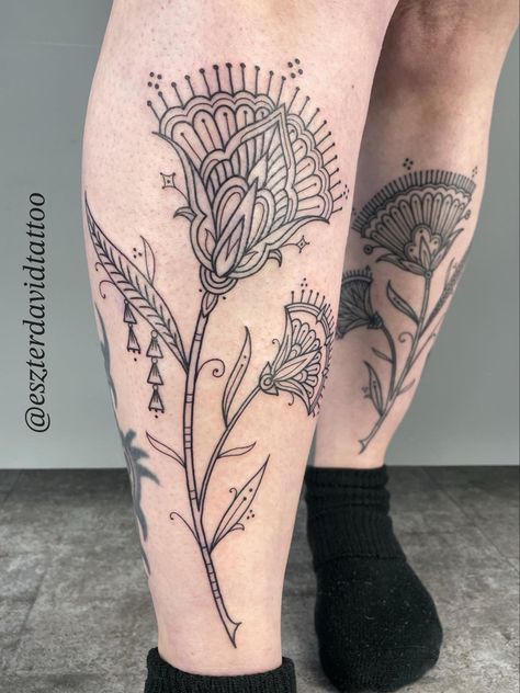 #tattoo #ornamentaltattoo #blackwork #blackworktattoo #flowertattoo #tattooidea #fashion #hennatattoo #tattooart #tattoodesign #tattoomodel Egyptian Flower Tattoo, Tattoo Thoughts, Ornamental Tattoo, Tattoo Inspo, Tattoo Styles, Leg Tattoos, Ancient Egyptian, Blackwork, Flower Tattoo