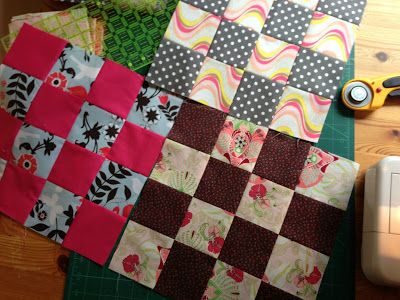 16 Patch Quilt Block, 16 Patch Quilt, Quilting Binding, Quilt Patch, 9 Patch Quilt, Ideas For Quilts, Scrap Busters, Scrap Quilt Patterns, Easy Quilt