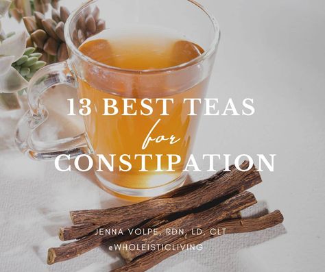 13 Types of Tea for Constipation Relief - and a Constipation Tea Recipe Tea For Constipation, Clinical Herbalist, Senna Leaf, Constipation Relief, Irritable Bowel, Tea Recipe, Chamomile Tea, Types Of Tea, Low Fodmap