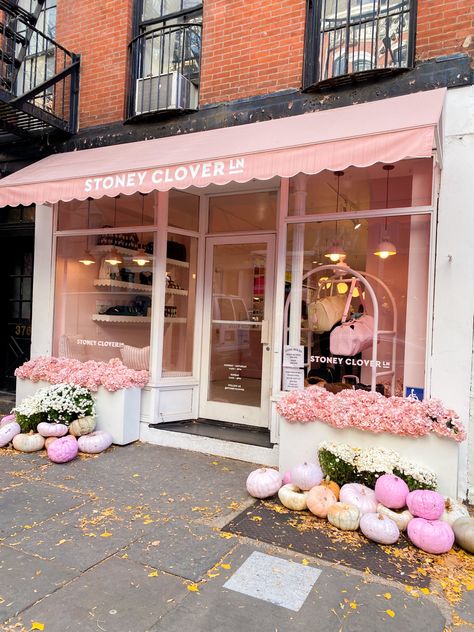 SCL Boutique Door Store Fronts, Outside Store Front Ideas, Storefront Curb Appeal, Boutique Outside Store Fronts, Flower Shop Exterior Store Fronts, Salon Exterior Ideas Store Fronts, Pink Store Aesthetic, Store Fronts Ideas, Boutique Exterior Store Fronts