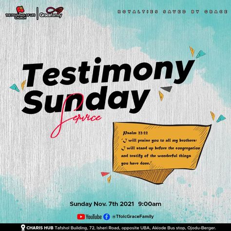 Testimony Design, Psalm 22, Church Graphics, Saved By Grace, Animation Background, Bus Stop, Wonderful Things, Flyer Template, Psalms