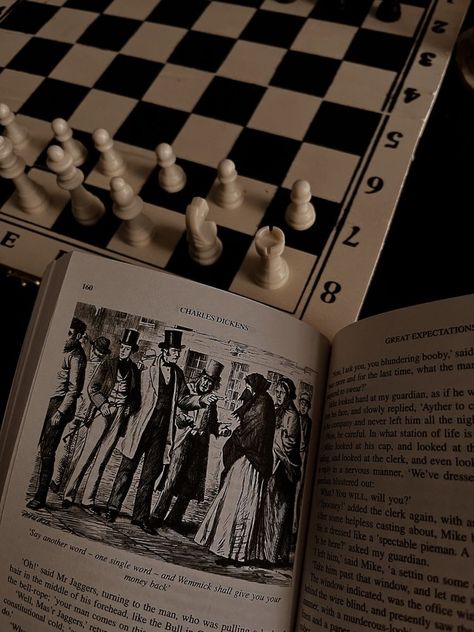 Dark Academia, Chess, Black And White, Books, White, Black, Color, Art