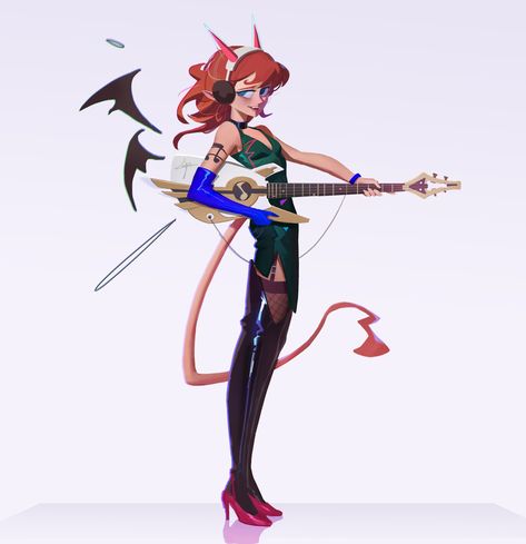 ArtStation - Musical charm Music Character Design, Music Character, Amazon Warrior, Pumpkin Lights, 3d Modelling, Video Game Characters, Design Model, Game Character, Art Style