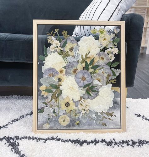 Bouquet Pressed Flowers, Framed Bridal Bouquet, Preserved Bouquet Wedding, Pressed Bridal Bouquet, Pressed Bouquet Wedding, Diy Wedding Boquet, Preserve Wedding Bouquet, Framed Bouquet, Pressed Bouquet