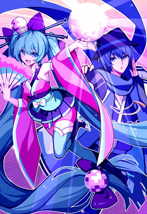 Kaito Vocaloid Wallpapers, Ohedo Julia Night, Hatsune Miku Aesthetic, Kaito Wallpaper, Miku Aesthetic, Hatsune Miku Wallpapers, Hatsune Miku Art, Miku Outfits, Hatsune Miku Outfits