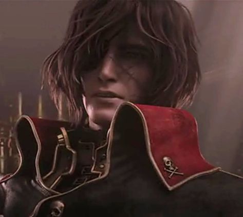 Captain Aesthetic, Harlock Space Pirate, Space Pirate Captain Harlock, Pirate Crew, Captain Flint, Captain Harlock, Manga Aesthetic, Pirate Captain, Moving Wallpapers