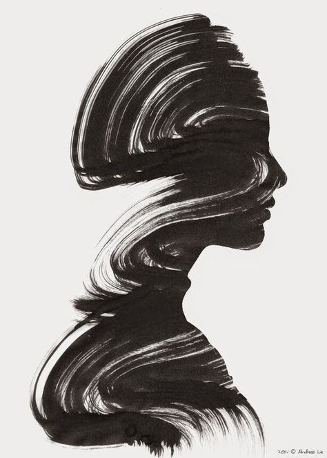 Bedazzling And Beautiful World Of Black And White Art - Bored Art Black And White Surrealism, Double Exposure Portrait, Drawing Aesthetic, Monochrome Art, White Drawing, Black And White Wall, Black And White Wall Art, Black And White Drawing, Black And White Art