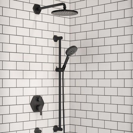 Black Shower Fixtures, Glamorous Interiors, Pool Bathroom, Bathroom Shower Heads, Shower Collection, Fixed Shower Head, Shower Holder, Art Deco Movement, Bathroom Trends