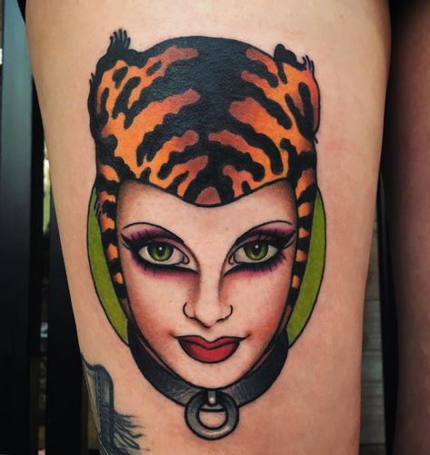 Moira Ramone on Instagram: “Tigra meets the Cramps' Poison Ivy. A favorite image on my favorite person. Thank you @maggiemunster ❤️ @25tolifetattoos for appointments:…” My Favorite Person, The Cramps, Poison Ivy, Traditional Tattoo, Favorite Person, Skull Tattoo, Portrait Tattoo, Tatting, Ivy