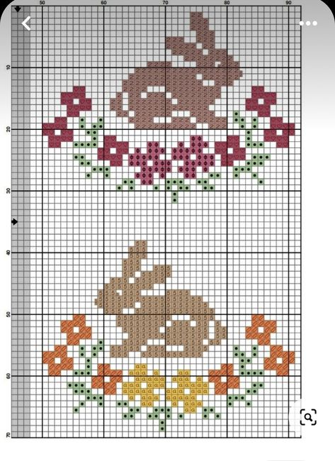 Cross Stitch Patterns Grid, Holiday Cross Stitch Patterns, Cross Stitch Freebies, Easter Embroidery, Cross Stitch Tree, Animal Cross Stitch Patterns, Cross Stitch Love, Pola Kristik, Easter Cross