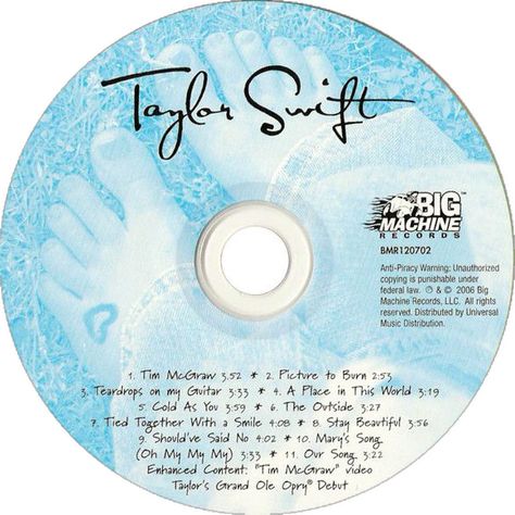 Taylor Swift Debut Album, Taylor Swift Cd, Taylor Swift 2006, Mary's Song, Still Love Her, Happy Thanksgiving Quotes, Universal Music Group, Tim Mcgraw, Taylor Swift Album