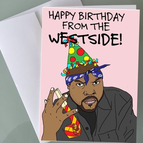 Happy BDAY from the WESTSIDE! Birthday card Funny Birthday Cards Birthday Gifts Hip hop Art Birthday Hip Hop Birthday, Rap Art, 50th Party, Hip Hop Art, Happy Bday, Funny Birthday Gifts, Birthday Meme, Personalized Birthday Cards, Birthday Cards For Her