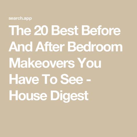 The 20 Best Before And After Bedroom Makeovers You Have To See - House Digest Bedroom Makeover Before And After, Brown Accent Wall, Cream Drapes, Pink Velvet Chair, Bedroom Transformation, Bedroom Makeovers, Blue Green Paints, Grey Bed Frame, Monogram Wall Art