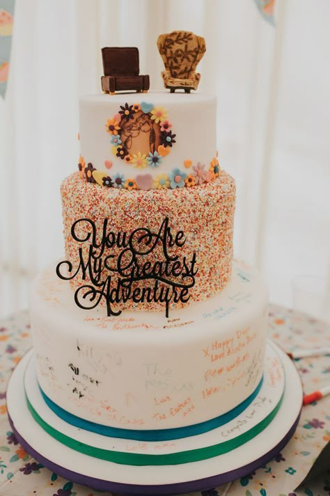 Disney Up Wedding, Disney Wedding Cake, Tema Disney, Disney Wedding Theme, Romantic Wedding Cake, Disney Up, Disney Fairy Tale Weddings, Rock N Roll Bride, Disney Cakes