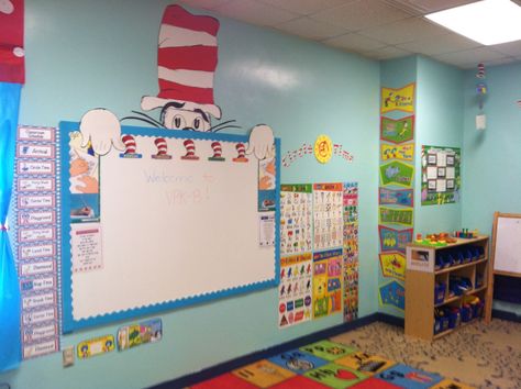 My Dr. Seuss theme Classroom Doctor Suess Classroom, Dr Seuss Classroom Theme, Dr Seuss Bulletin Board, Dr Seuss Theme, Dr Seuss Classroom, Seuss Classroom, Seuss Crafts, Dr. Seuss, Dr Seuss Week