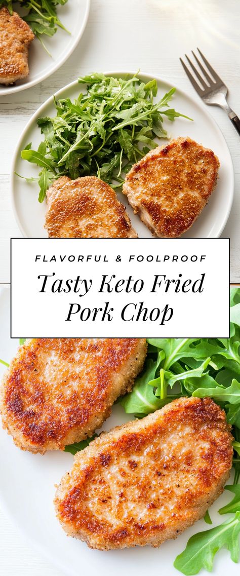 Image for Tasty Keto Fried Pork Chop Salt Pepper Pork Chops, Pork Recipes Low Carb, Pork Chop Healthy, Keto Pork Loin, Pepper Pork Chops, Pepper Pork, Fried Pork Chops, Pork Loin Chops, Kidney Friendly