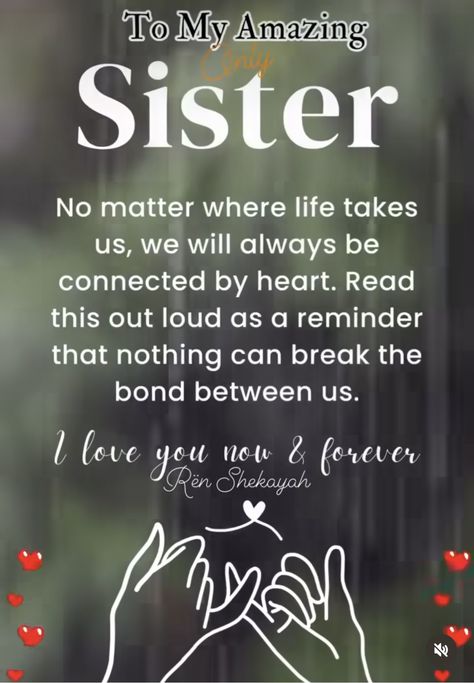 Sister Quotes Meaningful, Older Sister Quotes, Sister Wedding Quotes, Sisters Forever Quotes, Beautiful Sister Quotes, Inspirational Quotes For Sisters, Sister Bond Quotes, Inspirational Friend Quotes, I Love You Sister