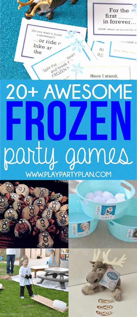 Frozen Birthday Party Games, Disney Party Games, Group Games For Teens, Games Halloween Party, Party Games Halloween, Frozen Party Games, Frozen Games, 4de Verjaardag, Frozen Crafts