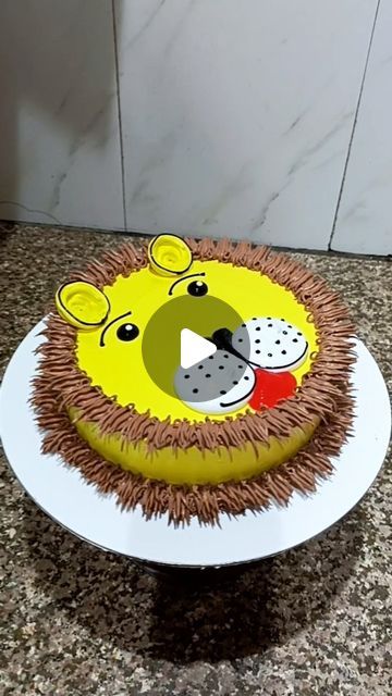 Lion Face Cake, Cake Lion, Lion Birthday Cake, Vishal Mishra, Face Cake, Lion Birthday, Lion Face, Birthday Cake Decorating, Cake Cake