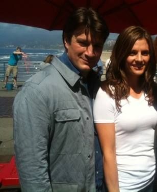 Nathan Fillion and Stana Katic, costars on Castle. Game Of Thrones Castles, Castle Series, Castle Tv Series, Castle Tv Shows, Castle Beckett, Castle Tv, Kate Beckett, Nathan Fillion, Stana Katic