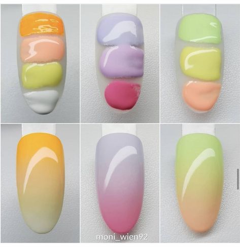 Nail Art Designs 2023, Nail Art Designs Easy, Ombre Nails Tutorial, Ombre Nail Art Designs, Easy Nail Art Designs, Feather Nails, Unghie Sfumate, Airbrush Nails, Simple Gel Nails