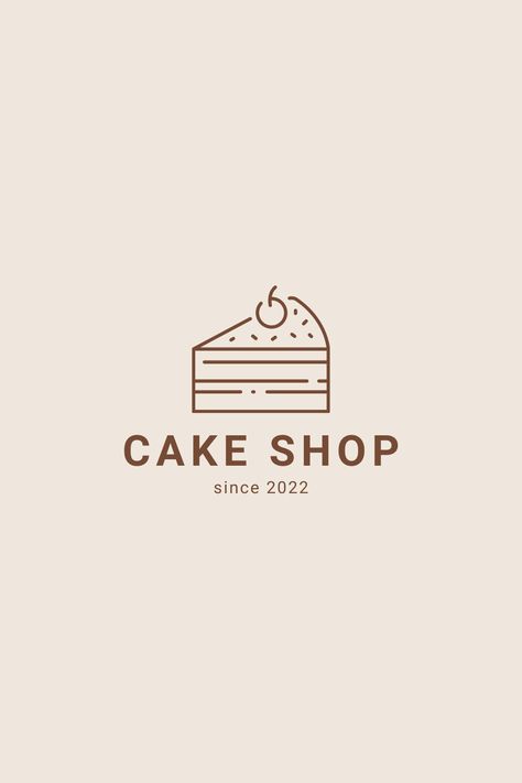 Cookie Logos Design, Logo Design Cake Shop, Logo For Dessert Business, Cake Baking Logo Design, Bakery Logo Minimal, Korean Bakery Logo, Pastry Logo Design Ideas, Logo For Cake Business, Cake Logo Design Graphics