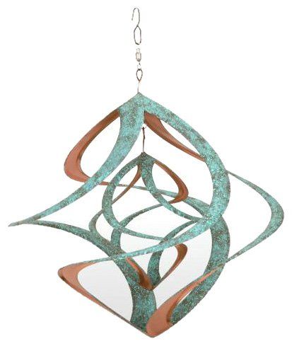 Amazon.com : Red Carpet Studio Cosmix 14 Inch Patina & Copper Finish : Wind Sculptures : Patio, Lawn & Garden $24.27 Copper Wind Spinners, Hanging Yard Art, 3d Sun, Metal Wind Spinners, Patina Copper, Wind Sculptures, Patina Color, Kinetic Sculpture, Copper Patina