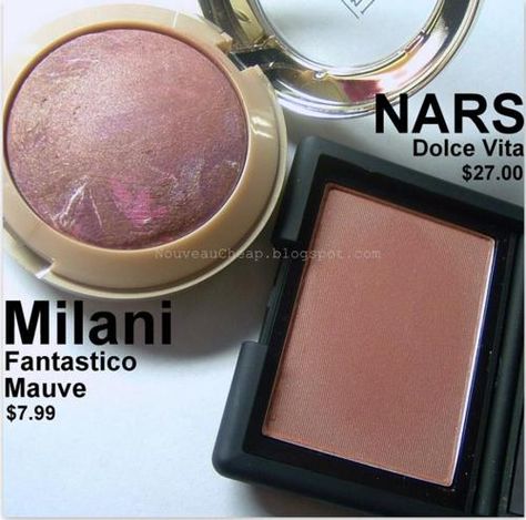 Milani Fantastico Mauve blush - dupe for Nars Dolce Vita! #beauty #makeup Nars Dolce Vita, Mac Velvet Teddy, Mauve Blush, Makeup Guide, Makeup To Buy, Makeup Swatches, Makeup Obsession, Drugstore Makeup, I Love Makeup