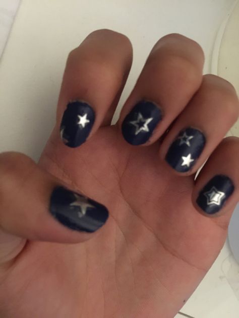 Rock Nail Art, Rock Star Nails, Rock Nails, Star Nail Designs, Dark Blue Nails, Blue Gel Nails, Navy Nails, Navy Blue Nails, Star Nail