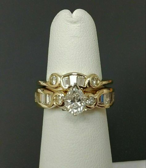 Baroque Wedding Ring, 1970s Engagement Ring, Maximalist Wedding Ring, Unique Wedding Ring Stack, Heart Themed Wedding, Baroque Wedding, Cute Engagement Rings, Bridal Ring Sets, Set Ring