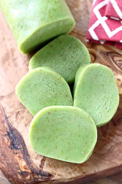 Pistachio Marzipan - The Daring Gourmet Pistachio Marzipan, Homemade Marzipan Recipe, Almond Paste Recipes, Marzipan Recipe, Paste Recipe, Natural Food Coloring, Arabic Sweets, Almond Paste, Christmas Recipe